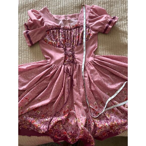 Vintage‎ Handmade Square Dancing Country Dance Dress Small or XS Corset - Picture 6 of 6